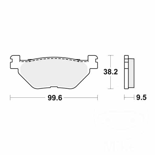 Trw Sh Sinter Street Rear Brake Pads Mcb Sh Yamaha Xv For